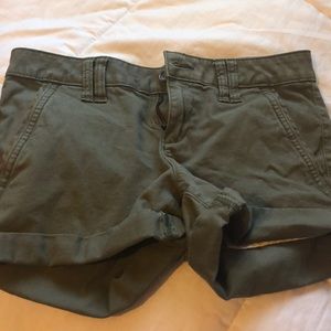 green shorts
